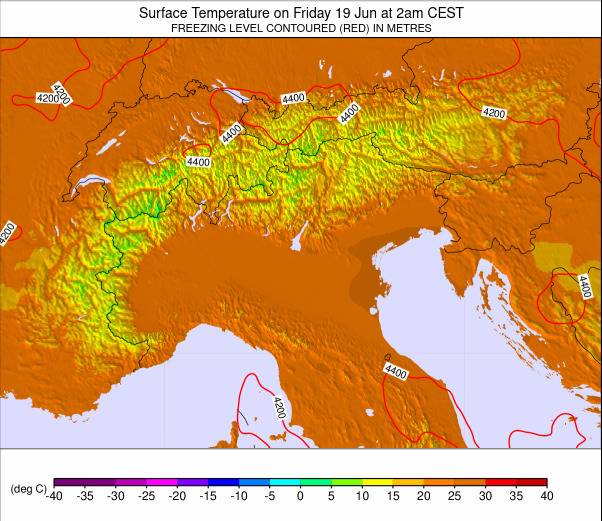 EUROPEAN ALPS weather map - click to go back to main thumbnail page