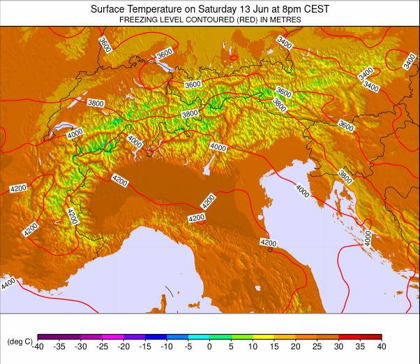 EUROPEAN ALPS weather map - click to go back to main thumbnail page