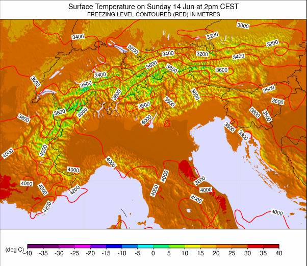 EUROPEAN ALPS weather map - click to go back to main thumbnail page