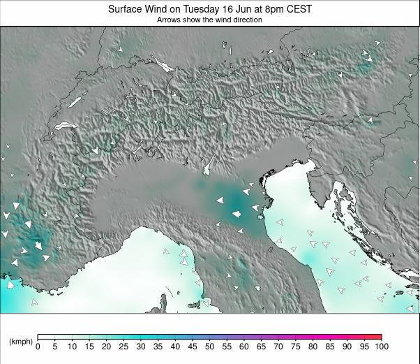 EUROPEAN ALPS weather map - click to go back to main thumbnail page