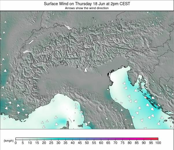 EUROPEAN ALPS weather map - click to go back to main thumbnail page