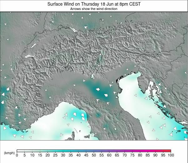 EUROPEAN ALPS weather map - click to go back to main thumbnail page