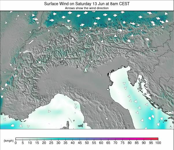 EUROPEAN ALPS weather map - click to go back to main thumbnail page