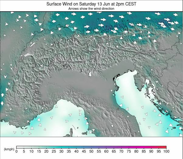 EUROPEAN ALPS weather map - click to go back to main thumbnail page