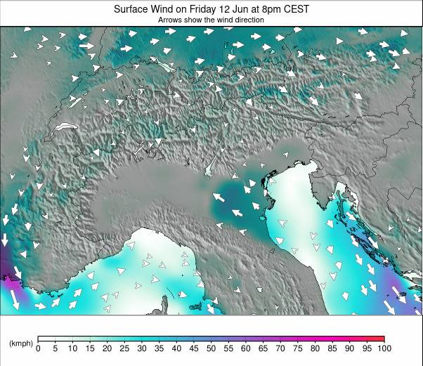 EUROPEAN ALPS weather map - click to go back to main thumbnail page