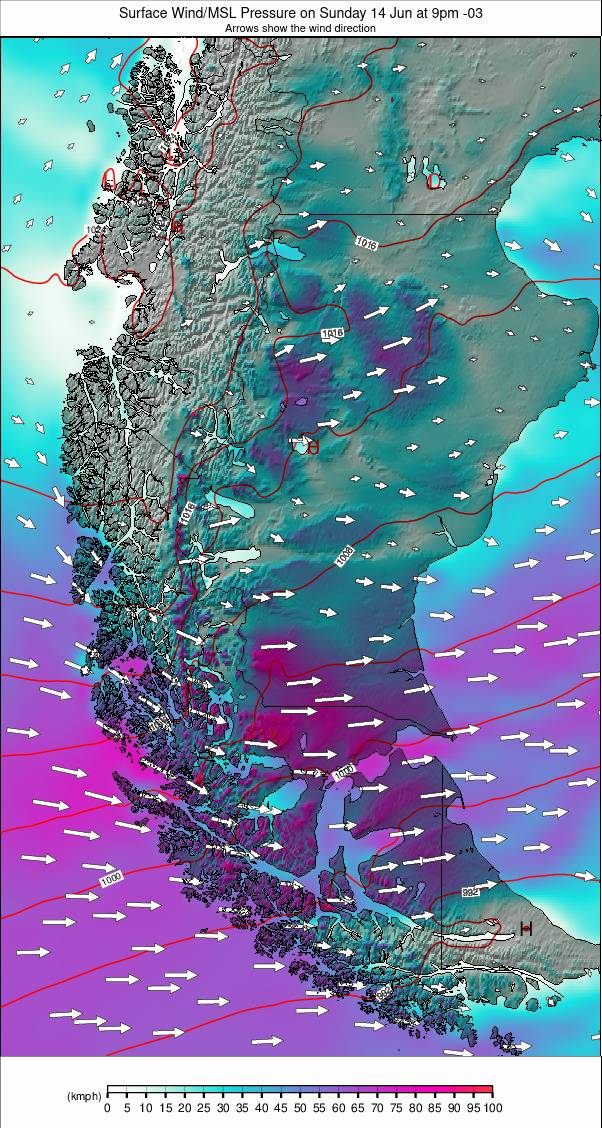 Southern Andes weather map - click to go back to main thumbnail page