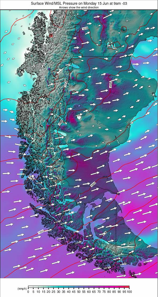 Southern Andes weather map - click to go back to main thumbnail page