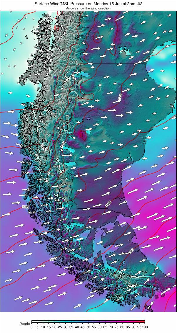 Southern Andes weather map - click to go back to main thumbnail page