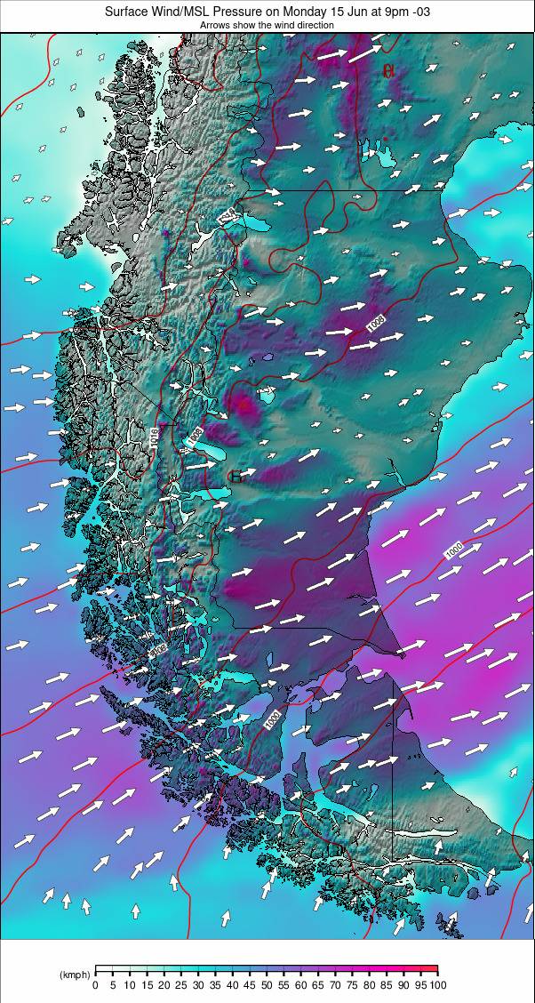 Southern Andes weather map - click to go back to main thumbnail page