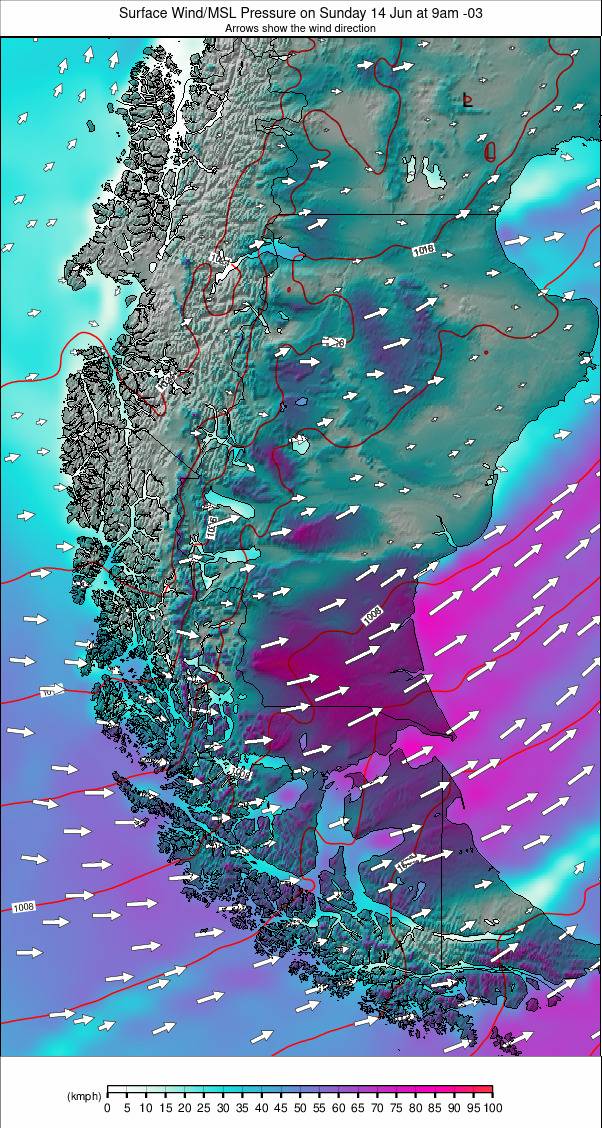 Southern Andes weather map - click to go back to main thumbnail page