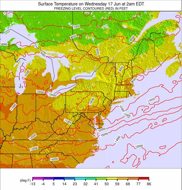 Appalachians and Great Lakes weather map - click to go back to main thumbnail page
