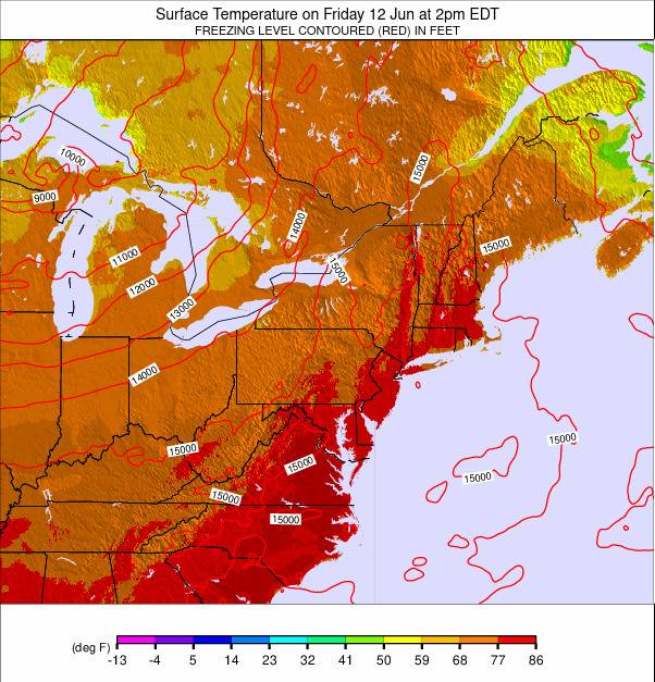 Appalachians and Great Lakes weather map - click to go back to main thumbnail page