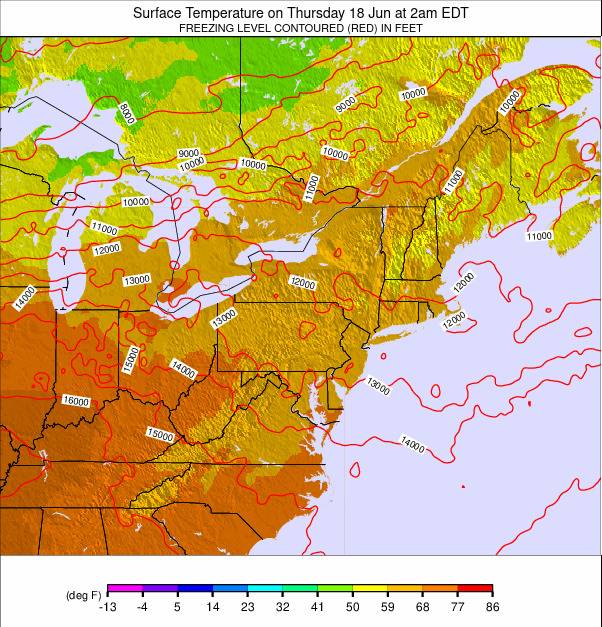 Appalachians and Great Lakes weather map - click to go back to main thumbnail page