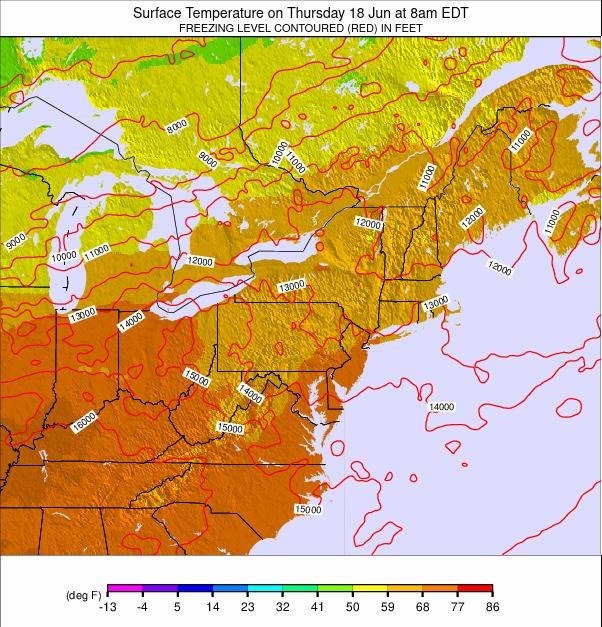 Appalachians and Great Lakes weather map - click to go back to main thumbnail page