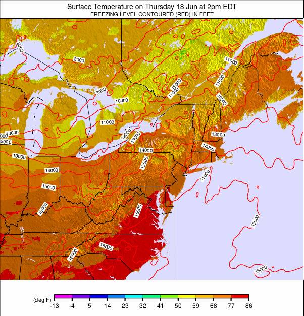 Appalachians and Great Lakes weather map - click to go back to main thumbnail page