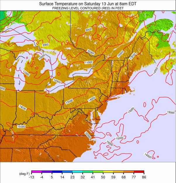 Appalachians and Great Lakes weather map - click to go back to main thumbnail page