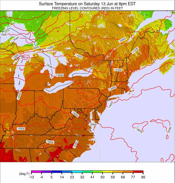 Appalachians and Great Lakes weather map - click to go back to main thumbnail page