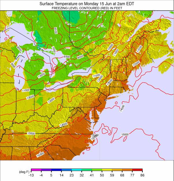 Appalachians and Great Lakes weather map - click to go back to main thumbnail page