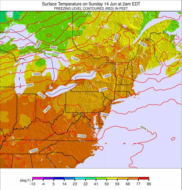 Appalachians and Great Lakes weather map - click to go back to main thumbnail page