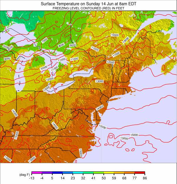 Appalachians and Great Lakes weather map - click to go back to main thumbnail page