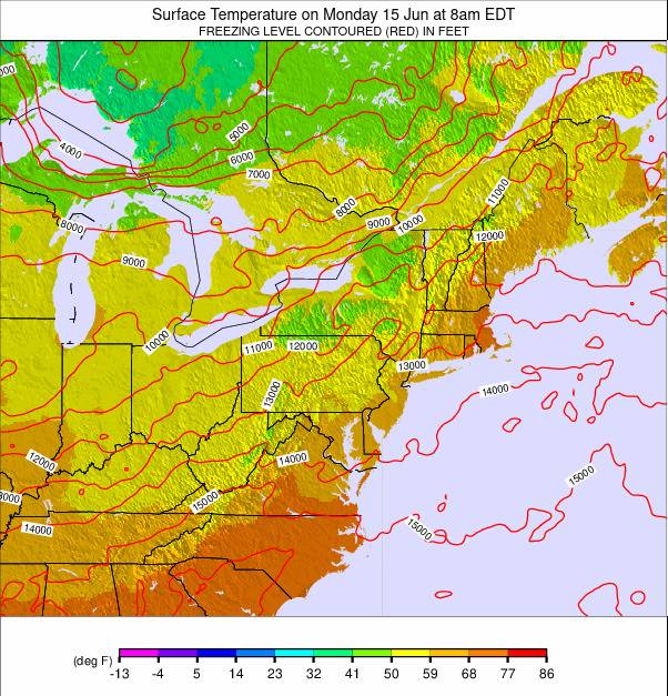 Appalachians and Great Lakes weather map - click to go back to main thumbnail page