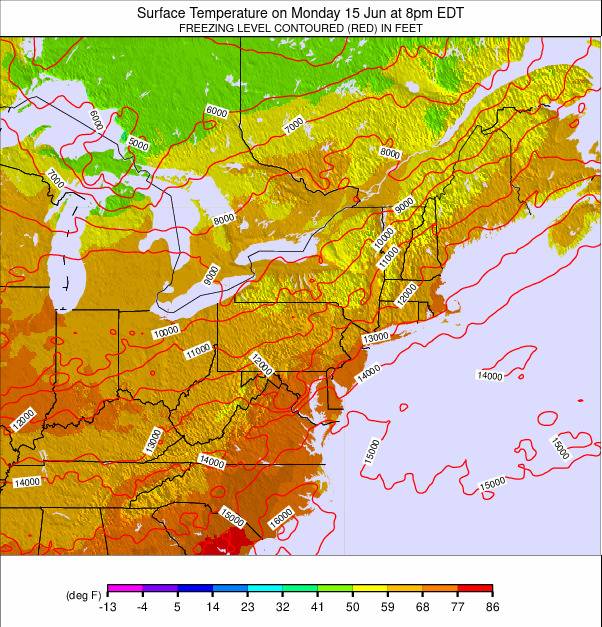 Appalachians and Great Lakes weather map - click to go back to main thumbnail page