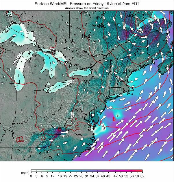 Appalachians and Great Lakes weather map - click to go back to main thumbnail page