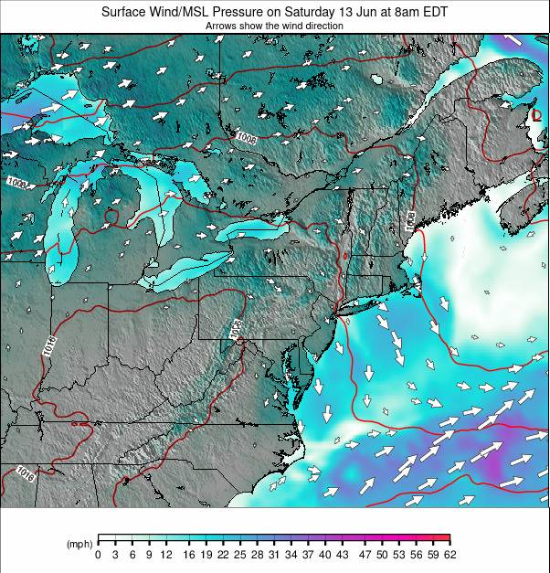 Appalachians and Great Lakes weather map - click to go back to main thumbnail page