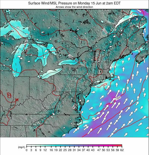 Appalachians and Great Lakes weather map - click to go back to main thumbnail page