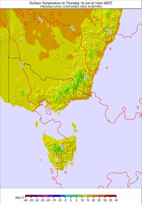 Australia - all SE weather map - click to go back to main thumbnail page