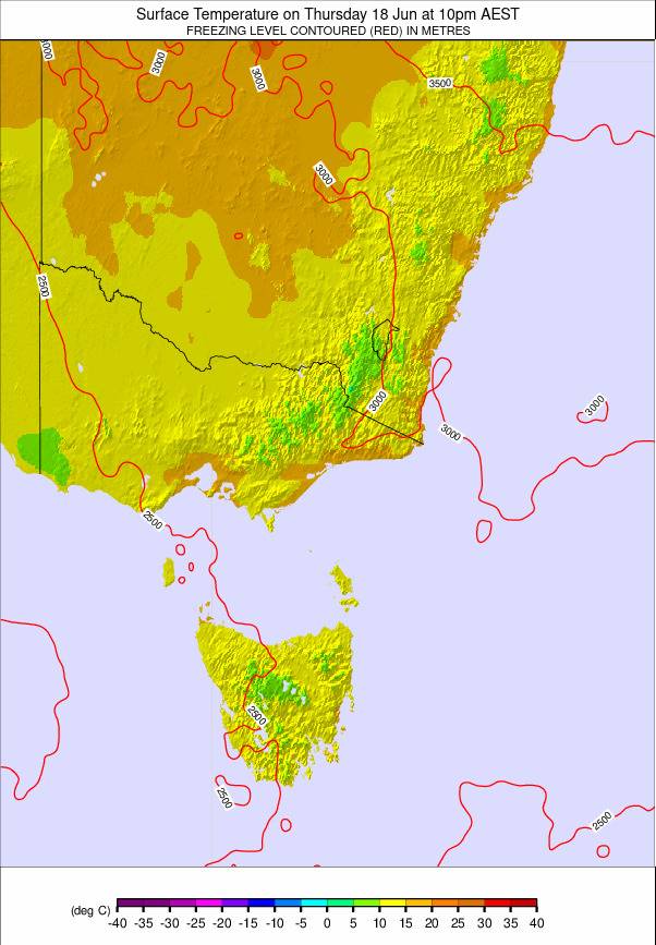 Australia - all SE weather map - click to go back to main thumbnail page
