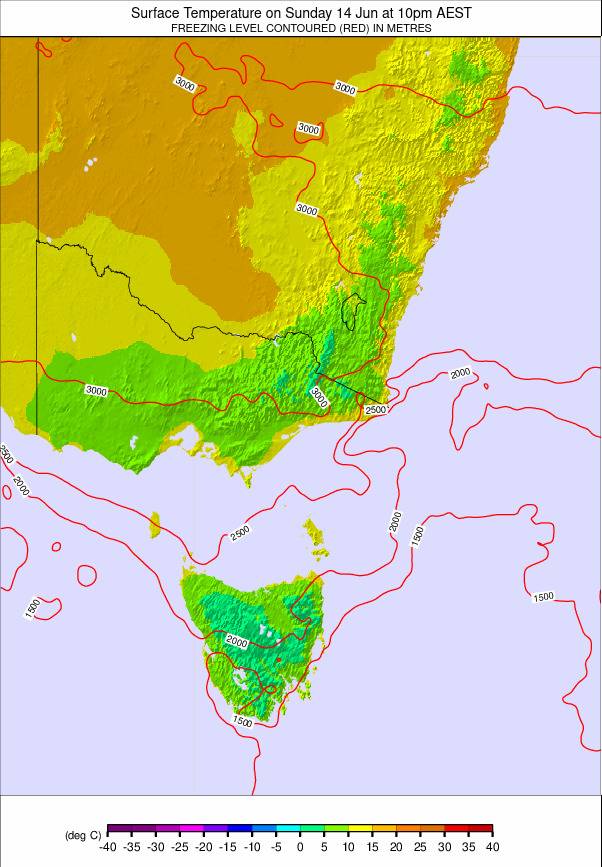Australia - all SE weather map - click to go back to main thumbnail page