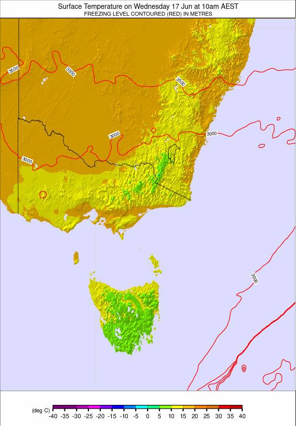 Australia - all SE weather map - click to go back to main thumbnail page