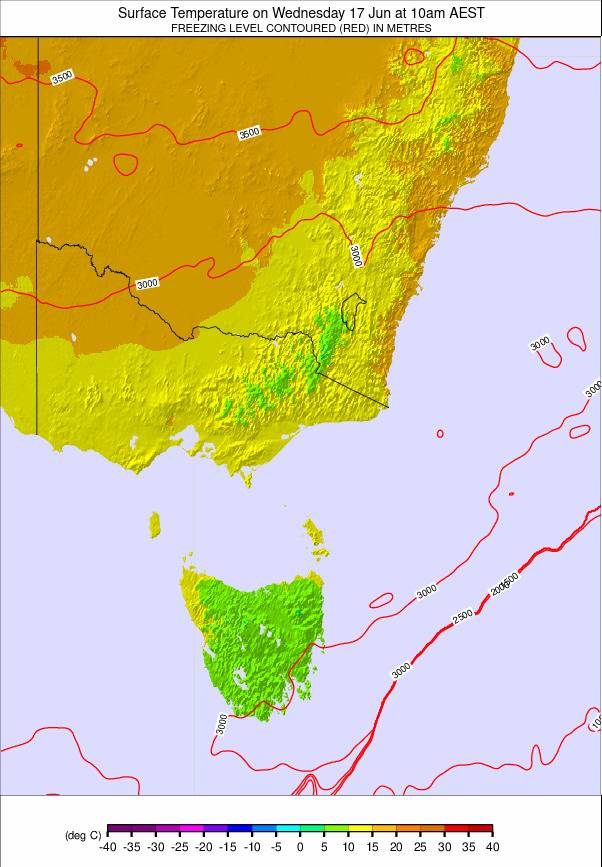 Australia - all SE weather map - click to go back to main thumbnail page