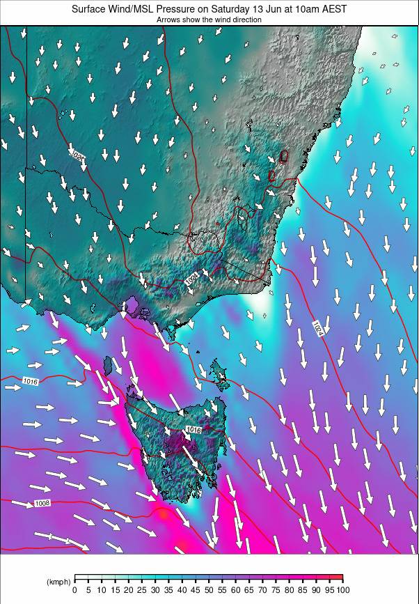Australia - all SE weather map - click to go back to main thumbnail page