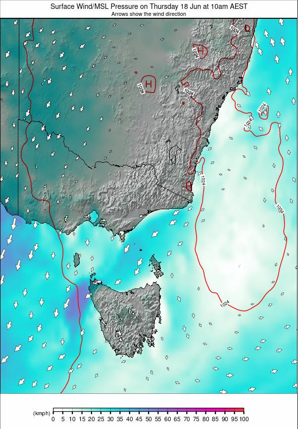 Australia - all SE weather map - click to go back to main thumbnail page