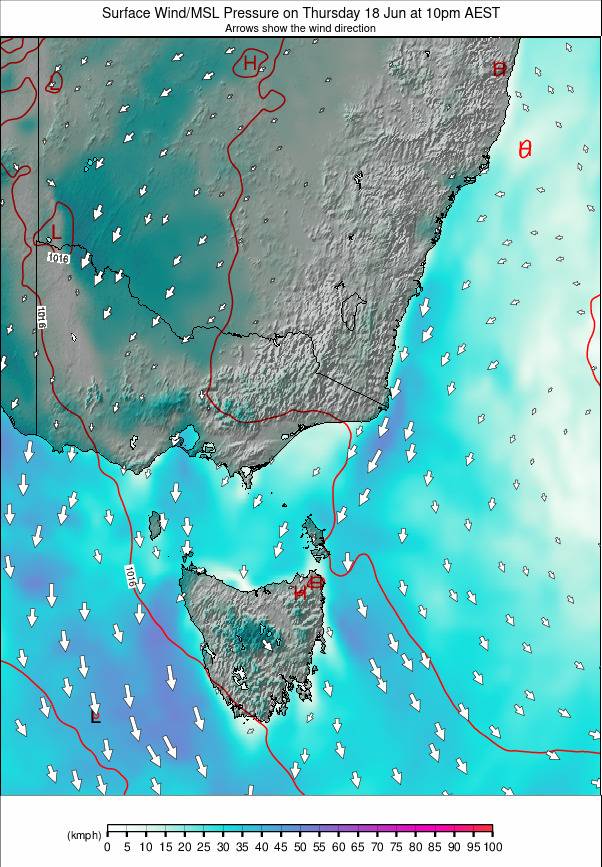 Australia - all SE weather map - click to go back to main thumbnail page