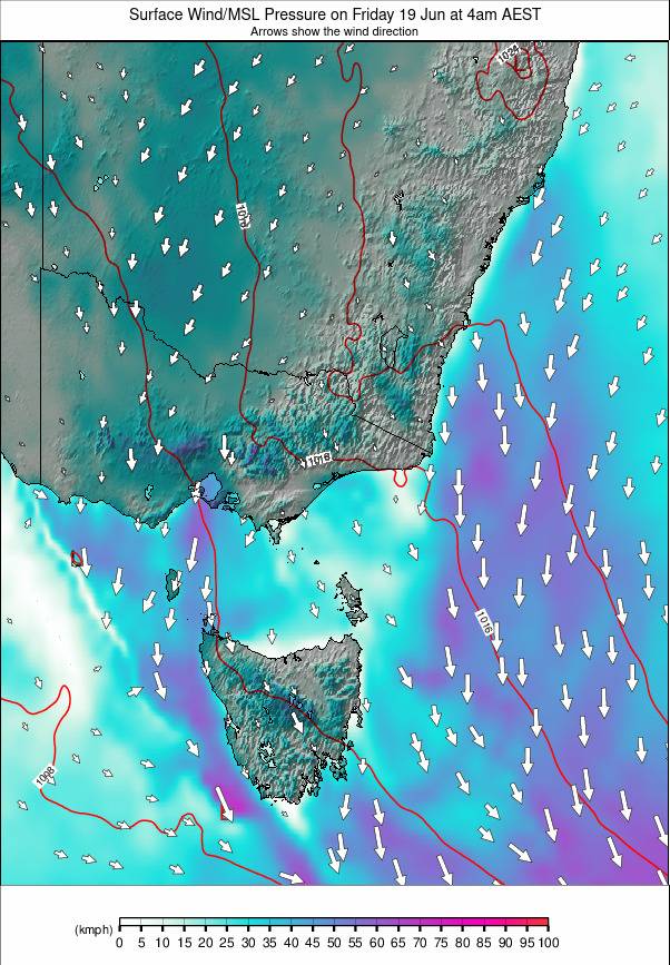 Australia - all SE weather map - click to go back to main thumbnail page