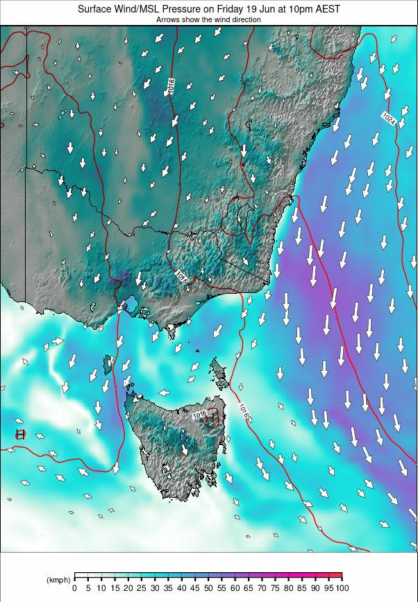 Australia - all SE weather map - click to go back to main thumbnail page