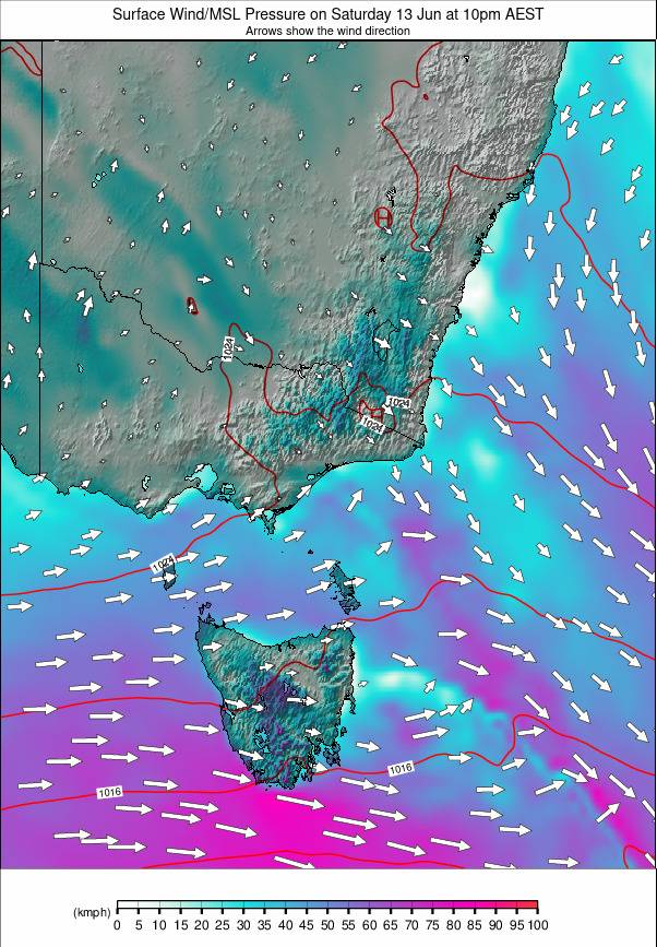 Australia - all SE weather map - click to go back to main thumbnail page