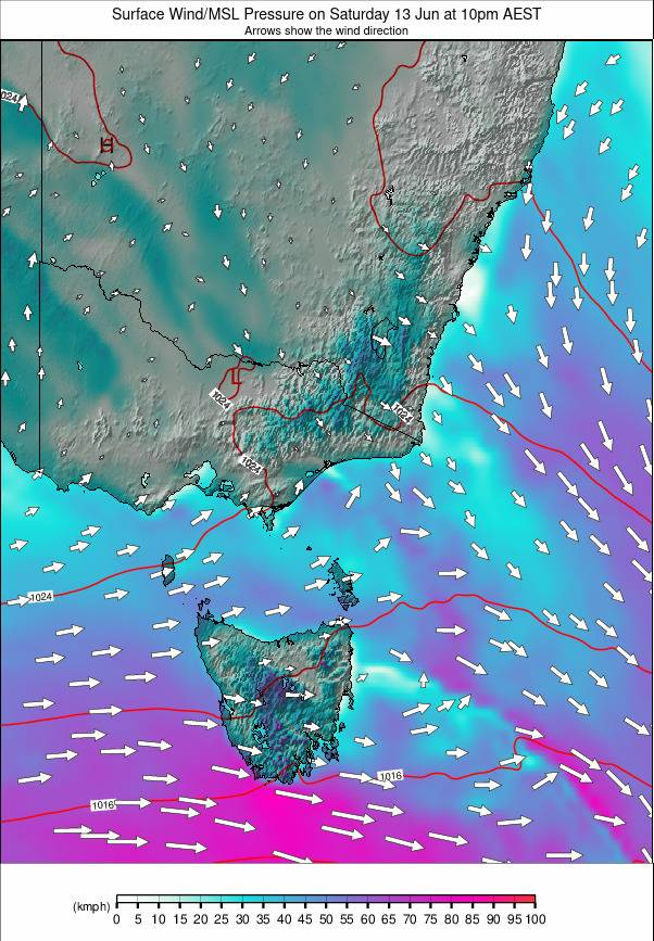 Australia - all SE weather map - click to go back to main thumbnail page