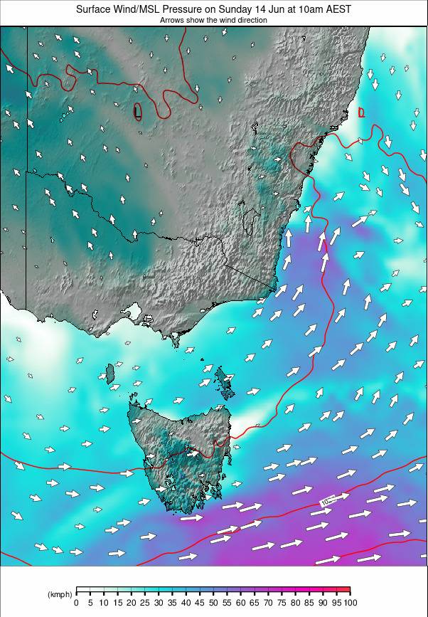 Australia - all SE weather map - click to go back to main thumbnail page