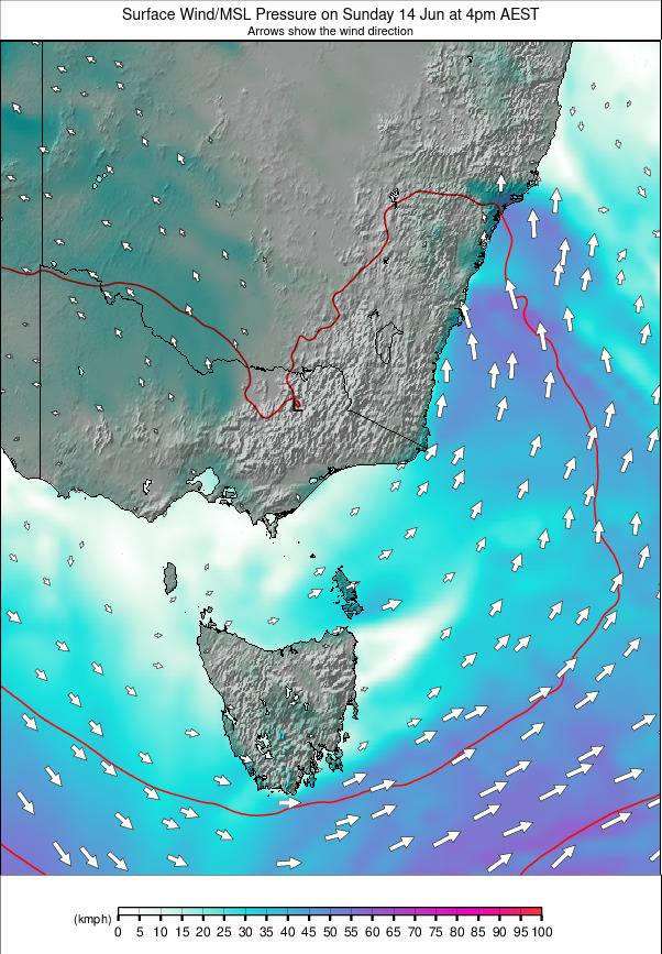 Australia - all SE weather map - click to go back to main thumbnail page