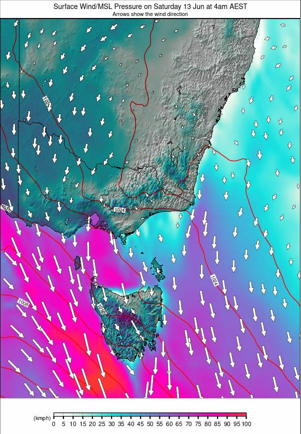 Australia - all SE weather map - click to go back to main thumbnail page