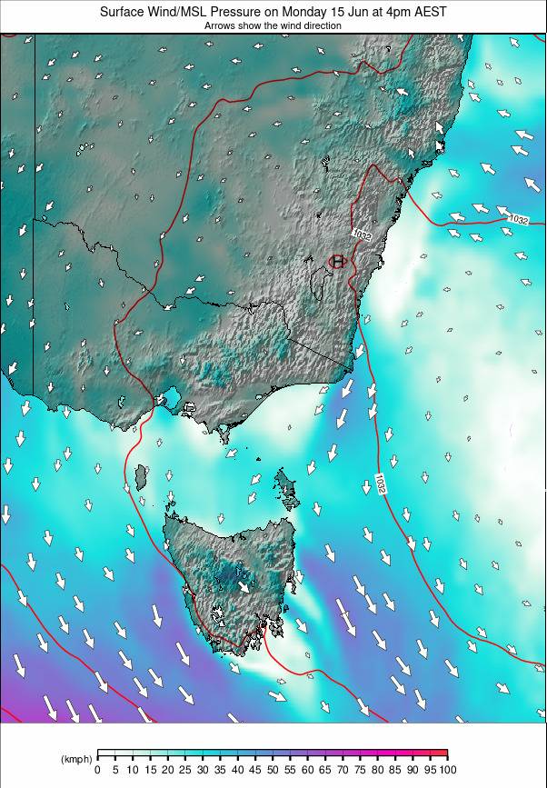 Australia - all SE weather map - click to go back to main thumbnail page
