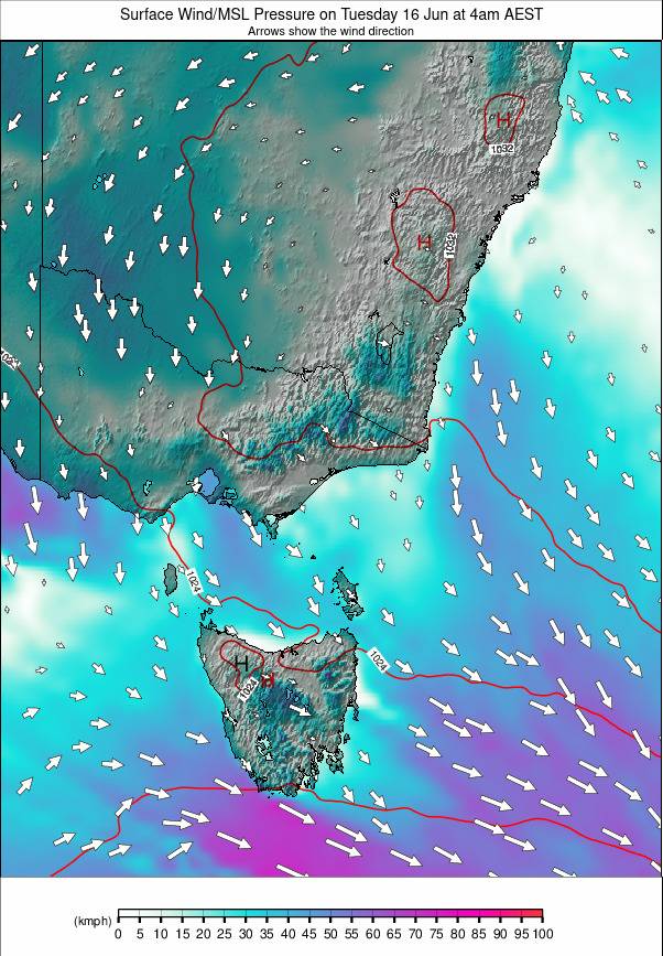 Australia - all SE weather map - click to go back to main thumbnail page