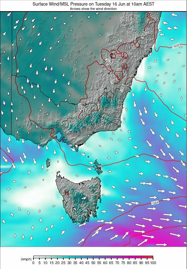 Australia - all SE weather map - click to go back to main thumbnail page