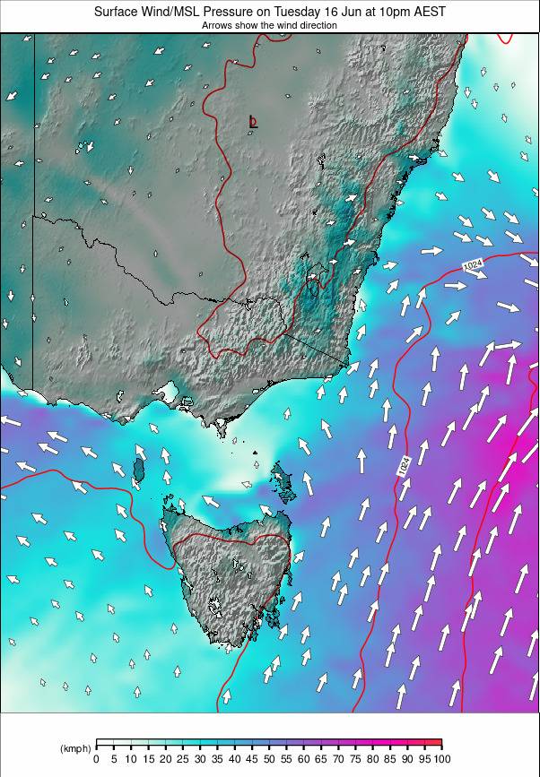 Australia - all SE weather map - click to go back to main thumbnail page
