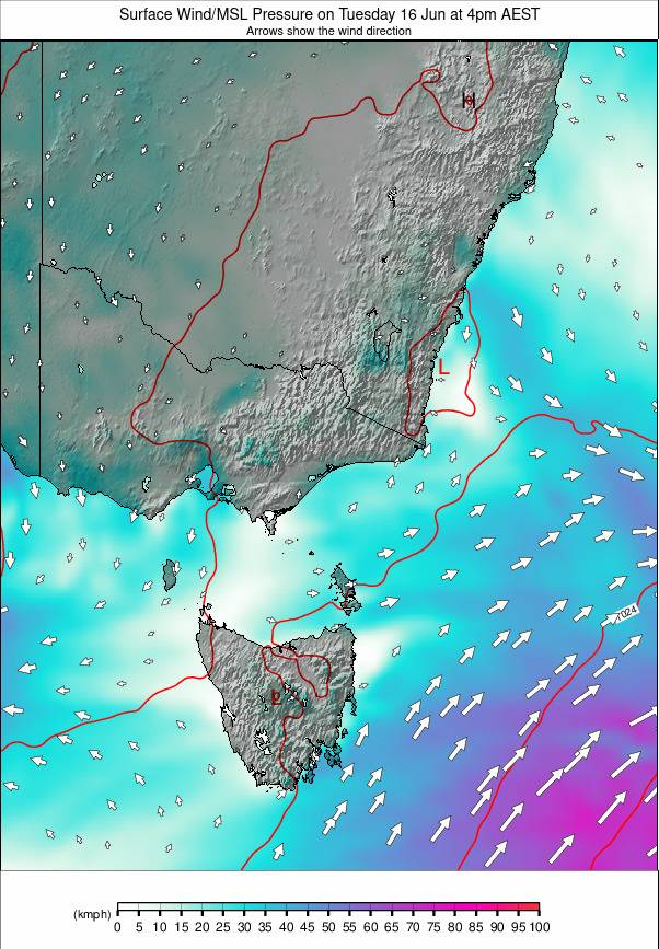 Australia - all SE weather map - click to go back to main thumbnail page