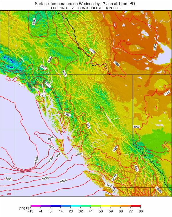 West Canada weather map - click to go back to main thumbnail page